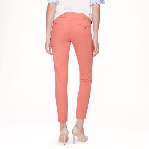 J. Crew Andie Chino Pants in Pink Y832 - Picture 2 of 8